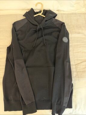 Canada Goose Arctic Program 100% Merino Wool Hoodie Sweater Black Men’s L